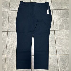 Old Navy Pixie Skinny Pants Women’s 16 High-Rise Work Office Blue NWT
